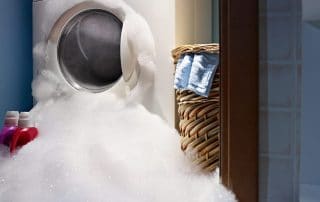 Overflowing appliances with risk for water damage.