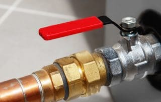 Valve connected to water heater
