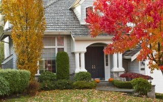 Exterior of a home during autumn
